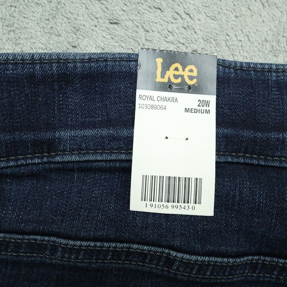 Lee Plus Jeans Women's Size 20W High-Rise Flex Straight Leg Denim 31" Inseam NWT - Picture 9 of 16